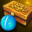 Blue Cat's Eye Treasure Chest of Good Fortune