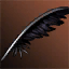 Three Eyed Crow's Feather Piece